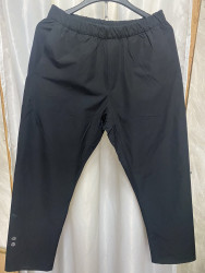 Спортивные штаны мужские БАТАЛ (черный) оптом 50213478 099-2