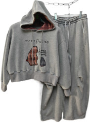 Спортивные костюмы женские на флисе оптом 25047361 7777-28