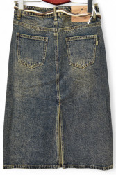Спідниці джинсові жіночі ПОЛУБАТАЛ оптом DRAGON 