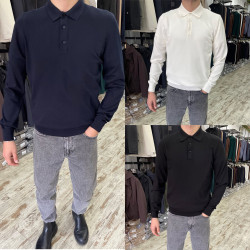 Свитера мужские (темно-синий) оптом 92587301 0101-108