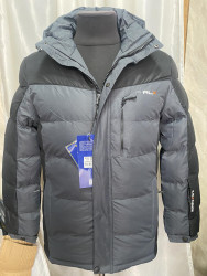 Куртки зимние мужские RLX БАТАЛ (серый) оптом 73948062 9902-1-10