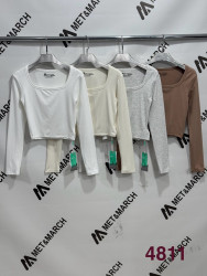 Топы женские (серый) оптом 01274593 4811-24