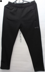 Спортивные штаны мужские на флисе (black) оптом 16830947 01-5