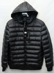 Куртки зимние кожзам мужские FUDIAO (black) оптом 35062784 6836-14