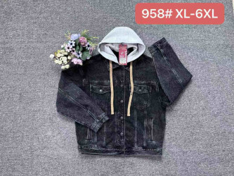 Куртки джинсовые женские ПОЛУБАТАЛ оптом 08974253 958-118