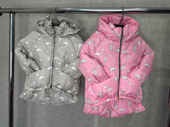 Куртки демисезонные детские (розовый) оптом 90418265 02-15