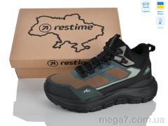 Кроссовки, Restime оптом OMZ26850 khaki