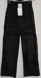 Спортивные штаны женские YIMEITE на меху (black) оптом 18267359 601-1-2