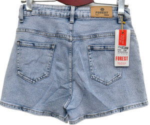 Шорти джинсові жіночі FOREST JEANS ПОЛУБАТАЛ оптом FOREST