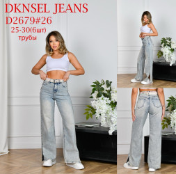 Джинсы женские DKNSEL оптом 51087342 D2679-23