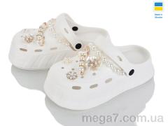 Кроксы, Golden Lion оптом 156-2 білий