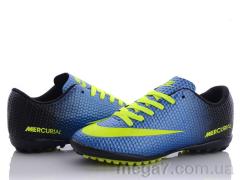 Футбольная обувь, VS оптом Nike Mercurial/ blue/yellow(40-44)