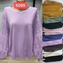 Свитера женские БАТАЛ оптом 69514028 5085-43