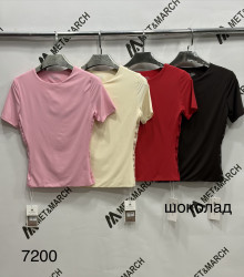 Футболки женские (красный) оптом 81564203 7200-6