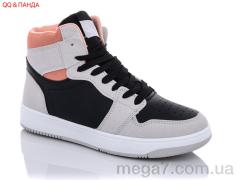 Кроссовки, QQ shoes оптом BK59 grey