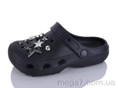 Кроксы, Alimama-Girnaive оптом 8122-12 чорний
