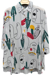 Рубашки женские БАТАЛ оптом 31240856 26745-45