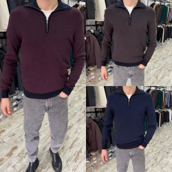 Светри чоловічі (шоколад) оптом LIWALI