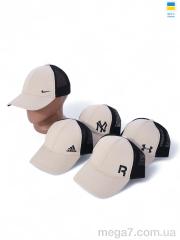 Кепка, STARK оптом Кепка з сіткою та накатом 001-3 mix