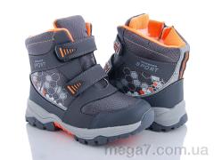 Ботинки, Ok Shoes оптом T101 grey-orange