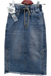 Юбки джинсовые женские БАТАЛ оптом 64380712 67510-199