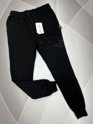 Спортивные штаны мужские на флисе (черный) оптом 28570613 01-5