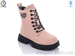 Ботинки, Леопард оптом M29 pink