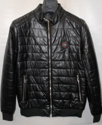 Куртки кожзам мужские FUDIAO (black) оптом 48653027 806 -23