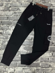 Спортивные штаны мужские (черный) оптом 57401382 01-12