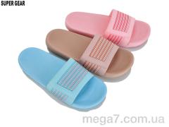 Шлепки, Super Gear оптом 01-6334 mix