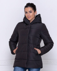 Куртки зимние женские (черный) оптом 74063218 N270-1