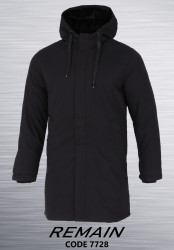 Куртки зимние мужские REMAIN (черный) оптом 24903165 7728-1