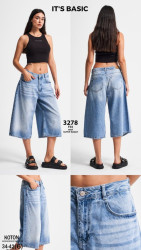 Шорты джинсовые женские ITS BASIC оптом 38452706 3278-13