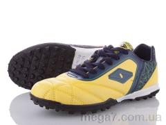 Футбольная обувь, DeMur оптом P180-2-yellow-blue