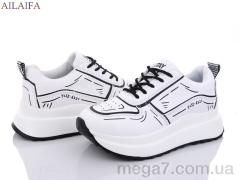 Кроссовки, Ailaifa оптом F61 white піна