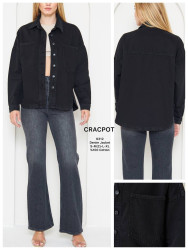 Рубашки джинсовые женские CRACPOT оптом 63105874 6312-4