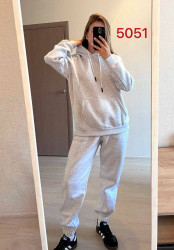 Спортивные костюмы женские ПОЛУБАТАЛ на флисе оптом 40175623 5051-0-7