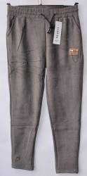 Спортивные штаны женские БАТАЛ на меху оптом 82609415 BDL618-30