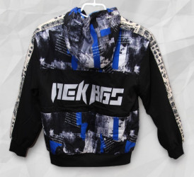 Ветровки подростковые (черный) оптом 42967583 16-5