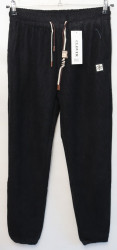 Спортивные штаны женские CLOVER на меху (black) оптом 72038691 B661-43