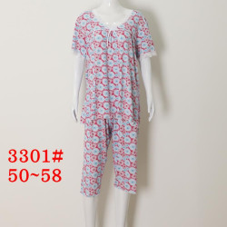 Ночные пижамы женские БАТАЛ оптом 68124037 3301-6
