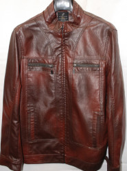 Куртки кожзам мужские FUDIAO (brown) оптом 70154326 1806 -1A -98
