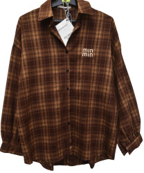 Рубашки женские БАТАЛ оптом 54021936 68131-4