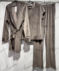 Ночные пижамы женские (3-ка) оптом 19374520 1408-25