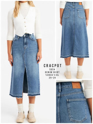 Юбки джинсовые женские CRACPOT оптом 65043827 5054-21