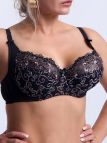 Бюстгальтер Finikin 5131D (  чёрно-розовый, D  6 шт. )