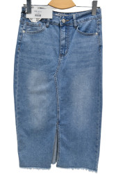 Юбки джинсовые женские DKNSEL БАТАЛ оптом 31654902 D756-13