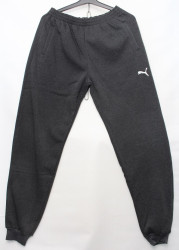 Спортивные штаны мужские на флисе (серый) оптом 42036958 02-9