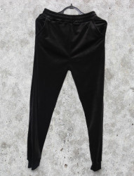 Спортивные штаны женские БАТАЛ (черный) оптом 81075246 10-50