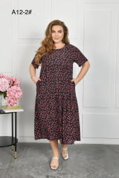 Платья женские БАТАЛ оптом 98176354 A12-2-100